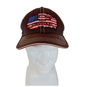 Chevrolet Racing Mens Brown Baseball Cap StrapBack Hat Chevrolet Group Vintage